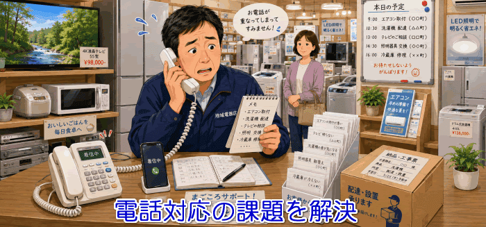 地域電器店対応の電話代行サービス