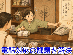 菓子製造販売店の電話対応の課題を解決する電話代行サービス