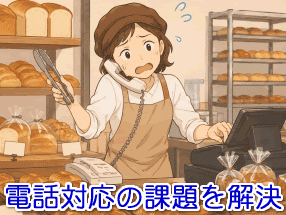 パン製造販売店対応の電話代行サービス