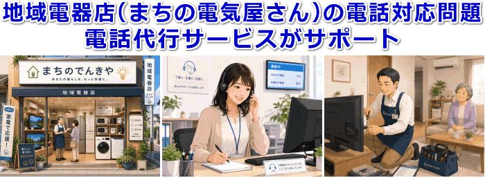 地域電器店対応の電話代行サービス