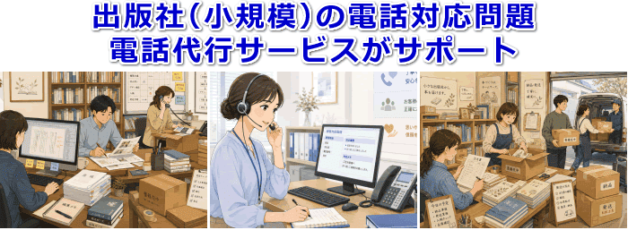 出版社対応の電話代行サービス