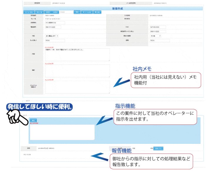 社内メモと指示・報告昨日